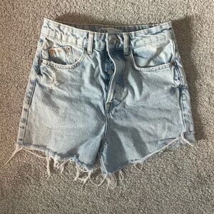 ZARA High Rise Denim Shorts